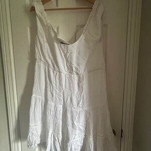 White baby doll dress